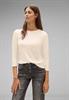 Basic Shirt mit 3/4 Arm lucid white