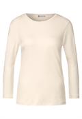 Basic Shirt mit 3/4 Arm lucid white