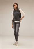 Basic Shirt mit 3/4 Arm lucid white