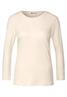 Basic Shirt mit 3/4 Arm lucid white