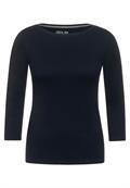 Basic Shirt mit 3/4 Ã„rmel deep blue