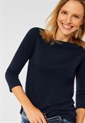 Basic Shirt mit 3/4 Ã„rmel deep blue