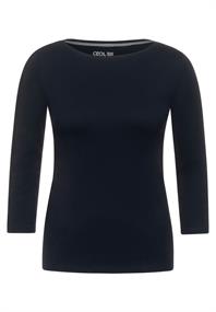 Basic Shirt mit 3/4 Ã„rmel deep blue