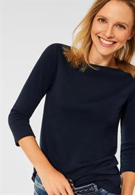Basic Shirt mit 3/4 Ã„rmel deep blue