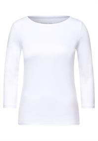 Basic Shirt mit 3/4 Ã„rmel white