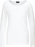 Basic Shirt mit Glanznaht off-white
