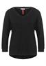 Basic Shirt mit Raffung anthracite melange