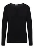 Basic Shirt mit Raffung black