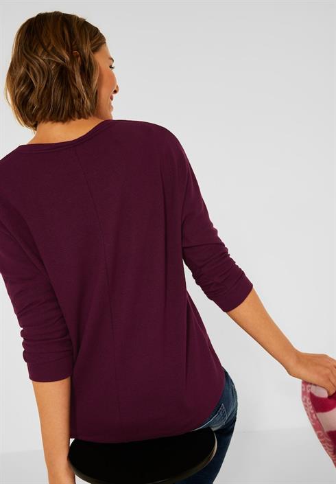 basic-shirt-mit-raffung-high-ruby
