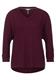 Basic Shirt mit Raffung high ruby