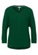 Basic Shirt mit Raffung timeless green