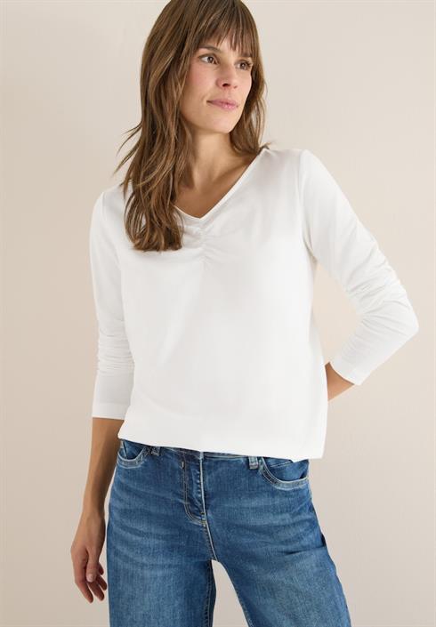 basic-shirt-mit-raffung-vanilla-white