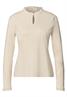 Basic Shirt mit Rüschen und Cut-Out-Detail pure beige