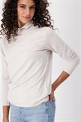 Basic Shirt mit Stehkragen stone