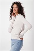 Basic Shirt mit Stehkragen stone