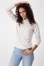 Basic Shirt mit Stehkragen stone