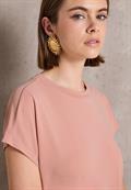 Basic Silk-Look Shirt dusty pink