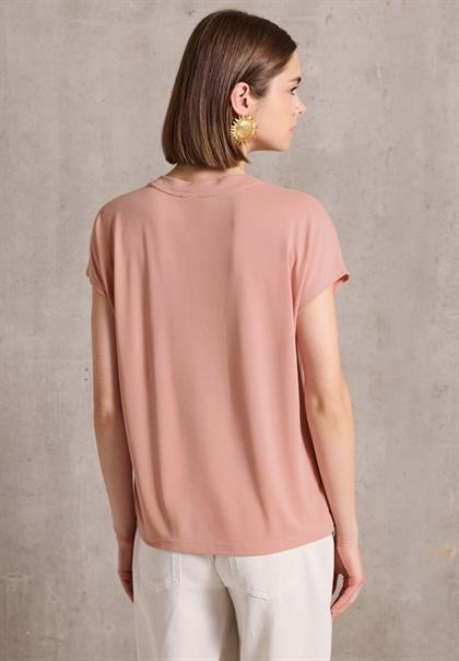 Basic Silk-Look Shirt dusty pink