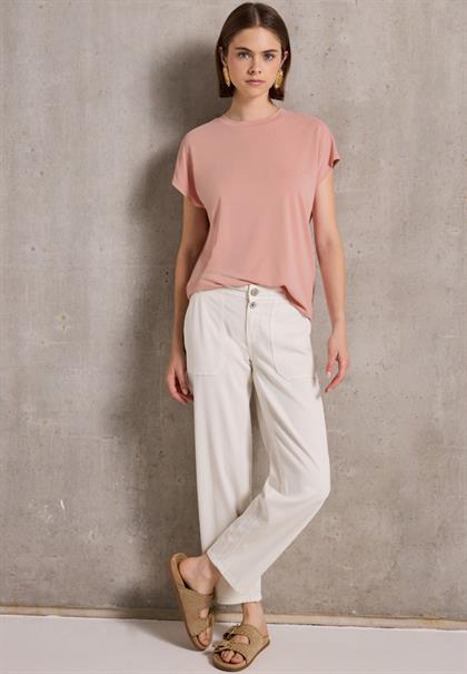Basic Silk-Look Shirt dusty pink