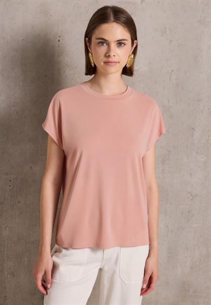 Basic Silk-Look Shirt dusty pink