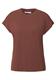 Basic Silk-Look Shirt sienna brown