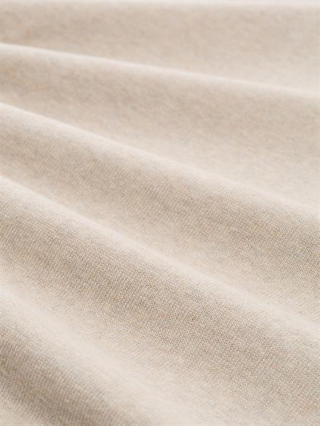 Basic Strickpullover aus Baumwolle cashew beige melange