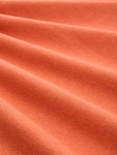Basic Strickpullover aus Baumwolle chili orange melange