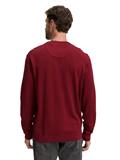 Basic Strickpullover aus Baumwolle dark samba red melange