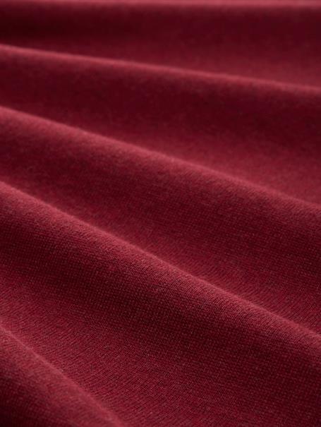Basic Strickpullover aus Baumwolle dark samba red melange