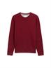 Basic Strickpullover aus Baumwolle dark samba red melange