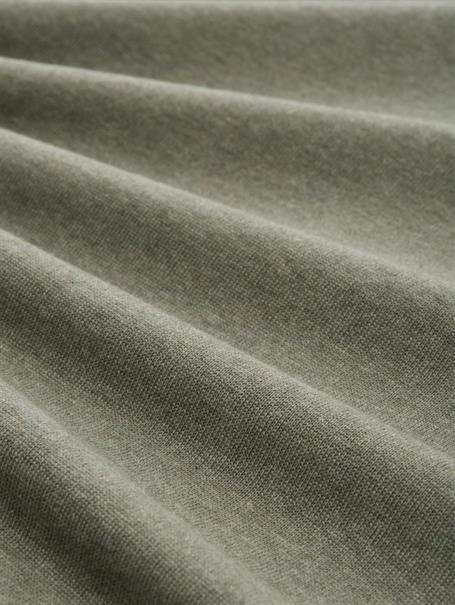 Basic Strickpullover aus Baumwolle greyish shadow olive melange