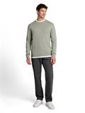 Basic Strickpullover aus Baumwolle iron mint melange