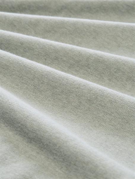 Basic Strickpullover aus Baumwolle iron mint melange
