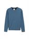 Basic Strickpullover aus Baumwolle real teal melange