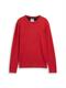 Basic Strickpullover aus Baumwolle salsa red non-solid