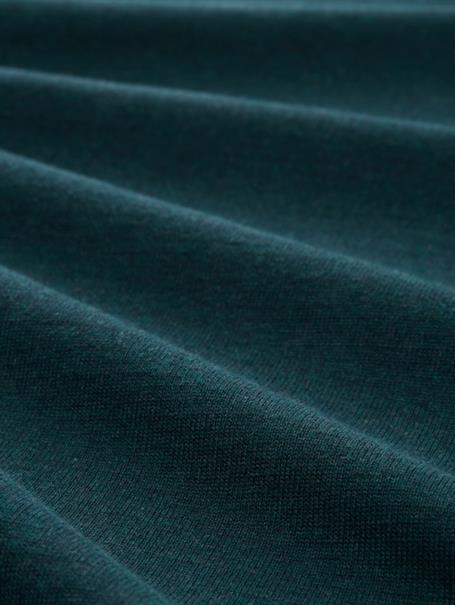 Basic Strickpullover aus Baumwolle sapphire green melange