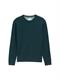 Basic Strickpullover aus Baumwolle sapphire green melange
