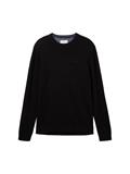 Basic Strickpullover black