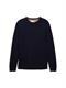 Basic Strickpullover knitted navy melange