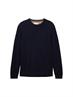 Basic Strickpullover knitted navy melange