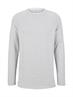 Basic Strickpullover light stone grey melange