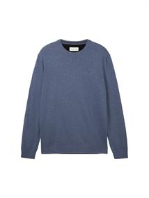 Basic Strickpullover vintage indigo blue melange