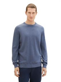 Basic Strickpullover vintage indigo blue melange