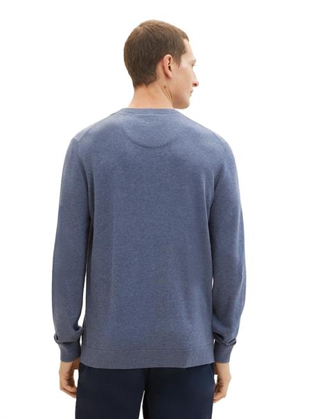 Basic Strickpullover vintage indigo blue melange