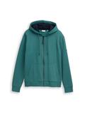 Basic Sweatjacke jasper green