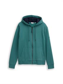 Basic Sweatjacke jasper green