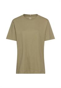 Basic-T-Shirt aus 100% Baumwolle light khaki