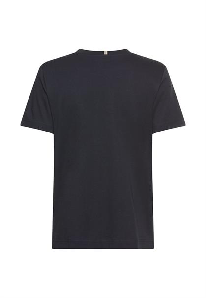 Basic-T-Shirt aus 100% Baumwolle night blue
