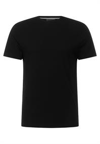 Basic T-Shirt in Unifarbe black
