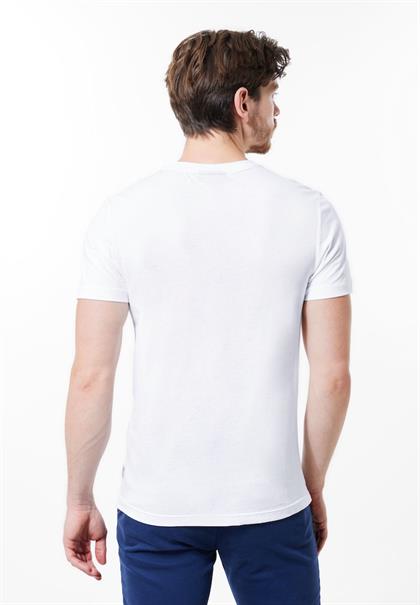 Basic T-Shirt in Unifarbe white